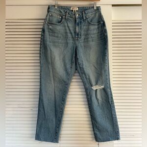 Madewell Light Blue Straight Leg Jeans